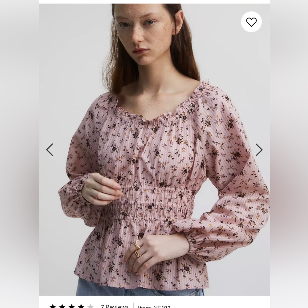 Madewell Floral Top
